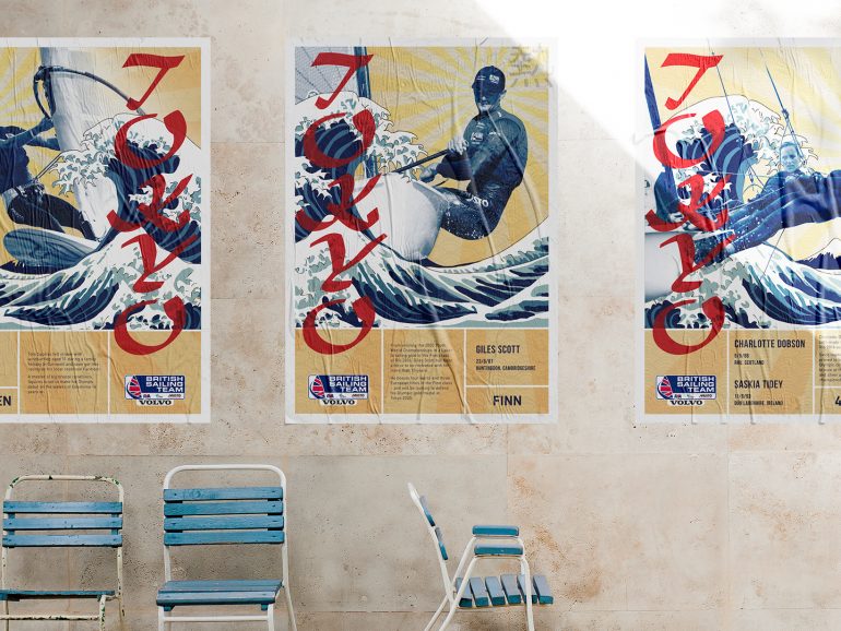 Creating a suite of posters for the British Sailing Team