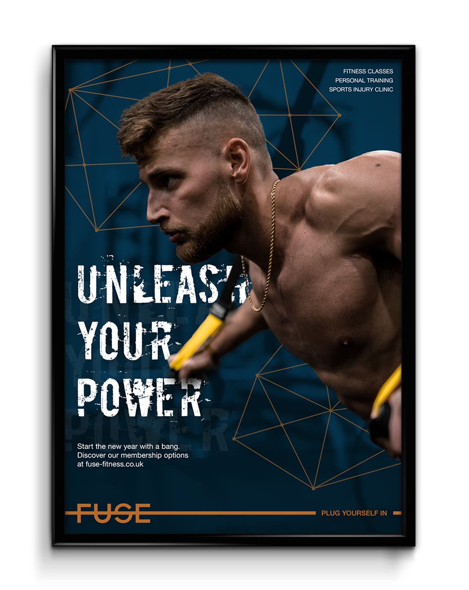 FUSE Fitness campaign poster