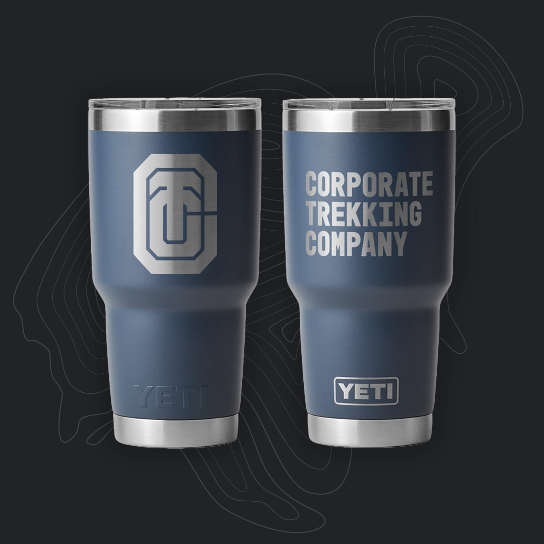 Corporate Trekking Company branded flasks