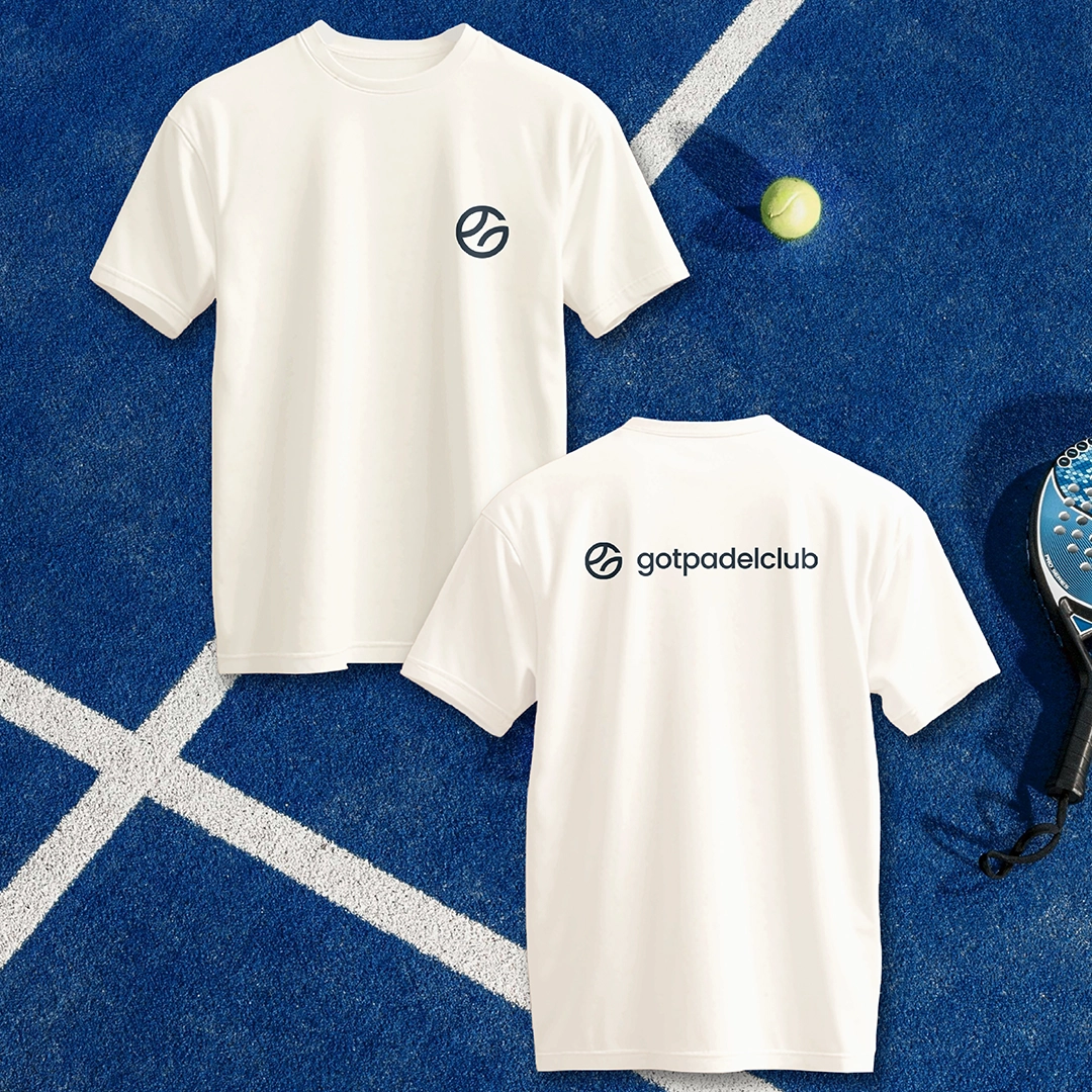 GotPadel brand on t-shirts