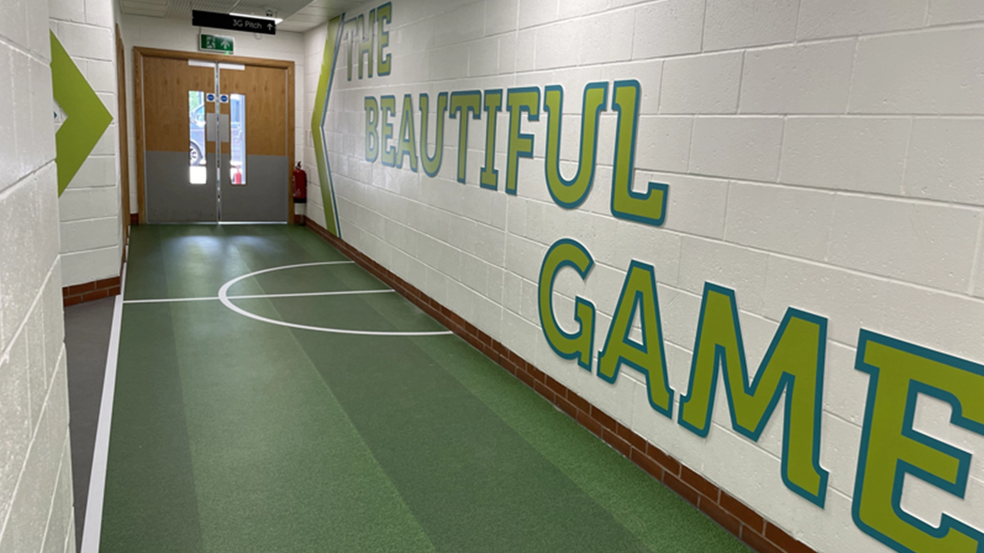 Leisure centre wall graphics