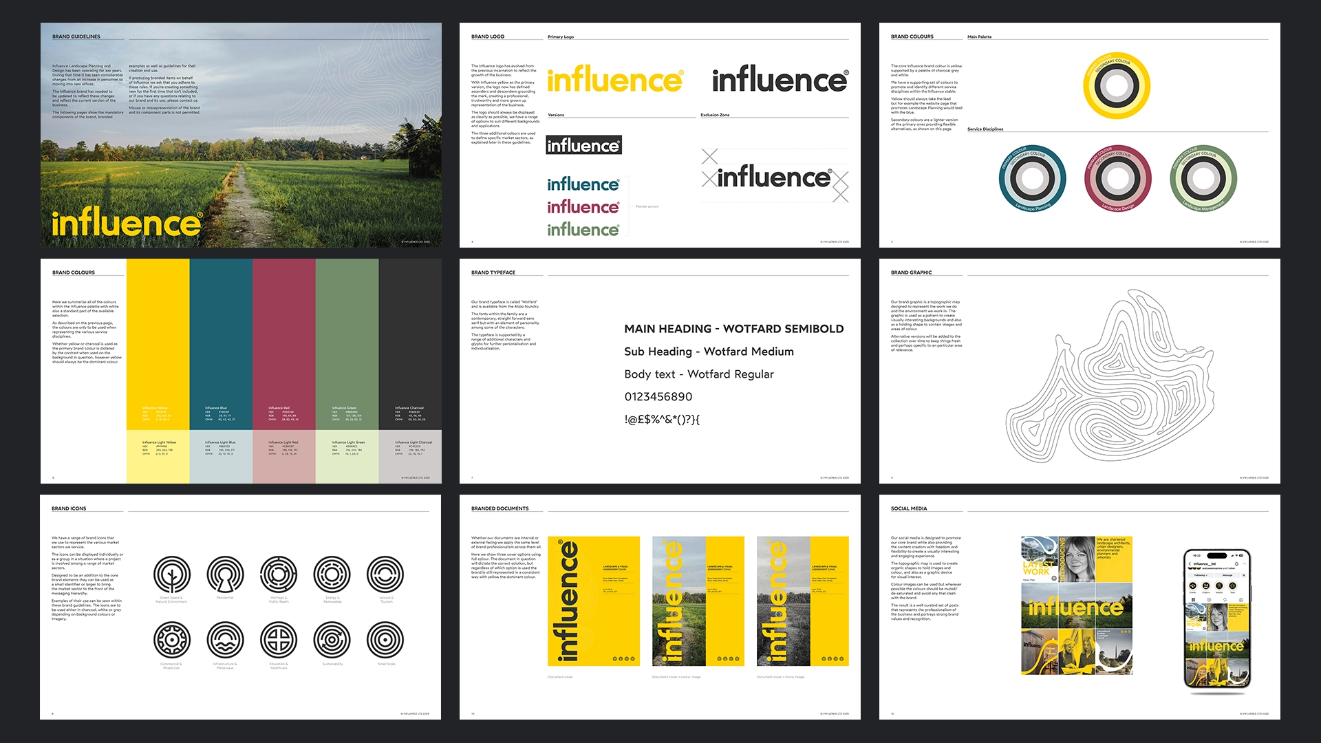 Influence brand guidelines image